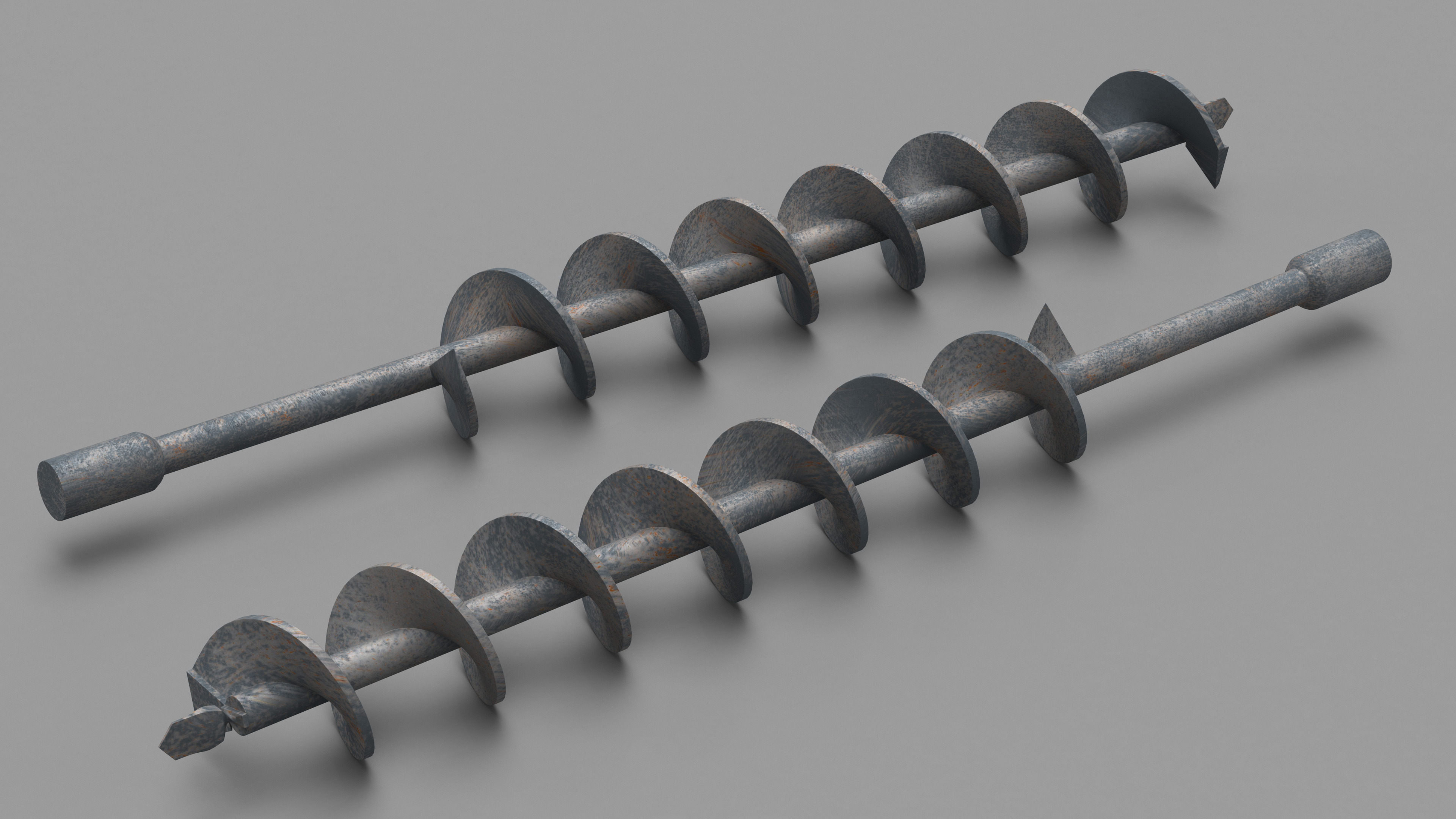 Old Earth Auger Bit 3D model