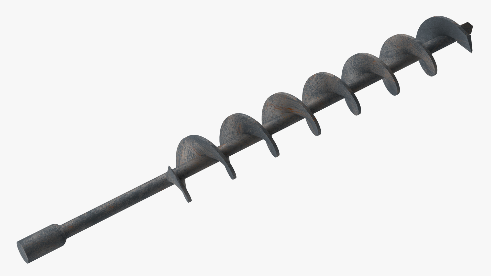 Old Earth Auger Bit 3D model