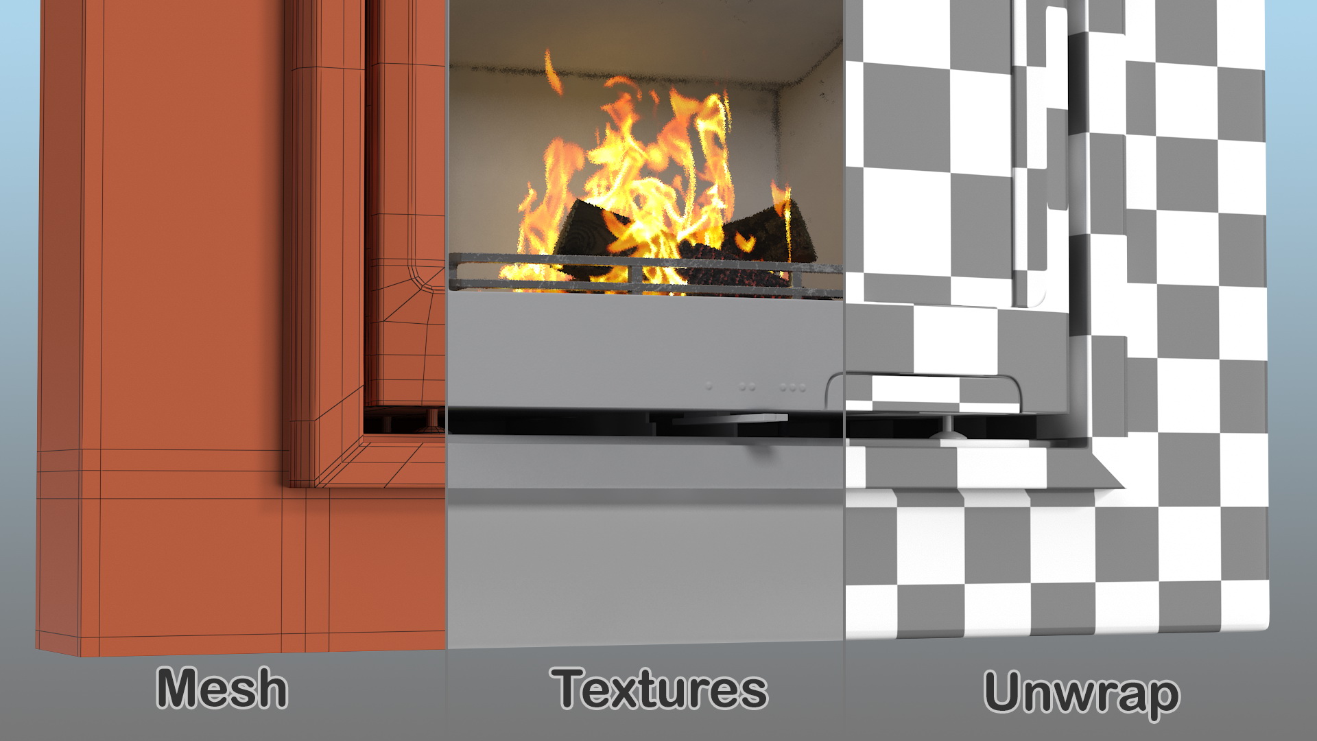 Fireplace Insert Generic 3D model