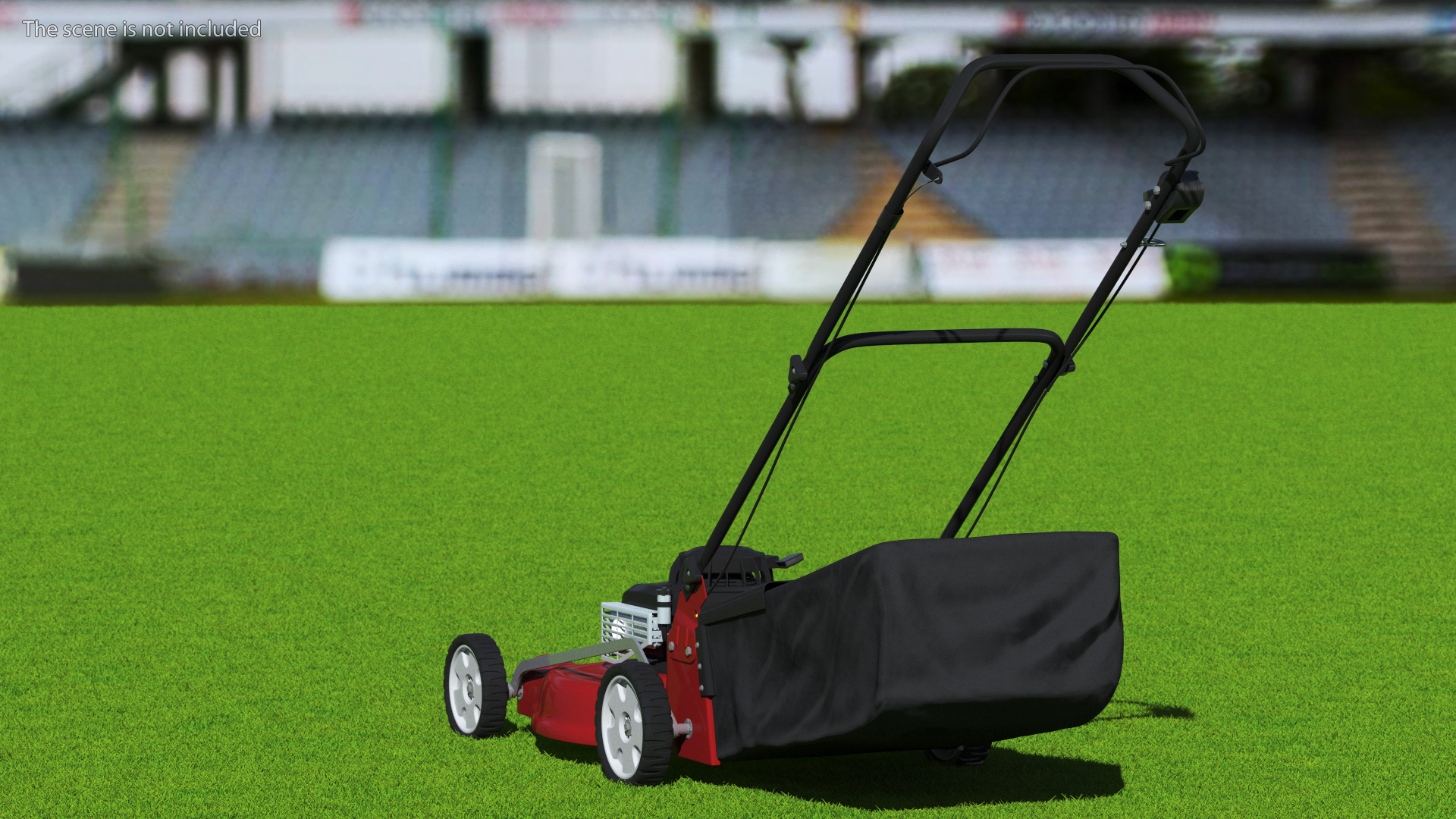 Gas Push Mower 3D model