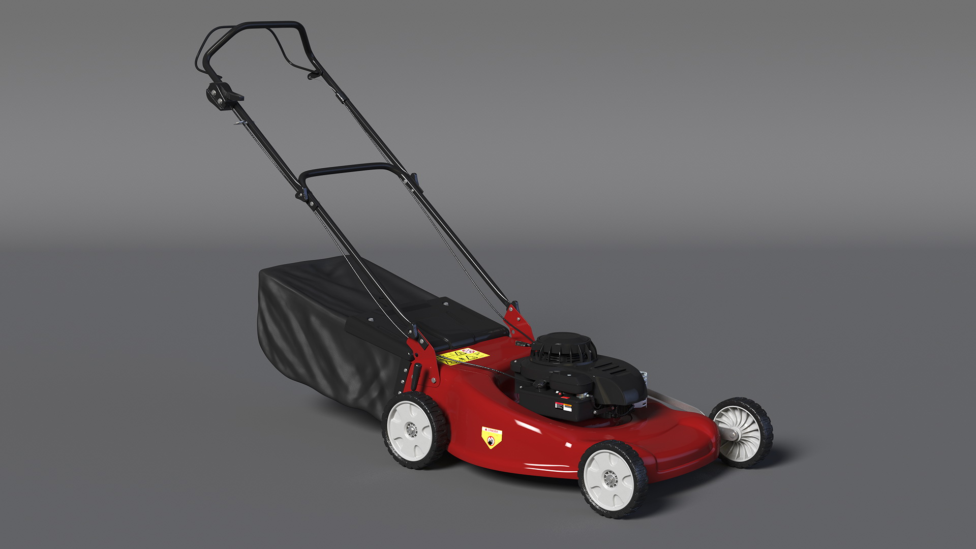 Gas Push Mower 3D model