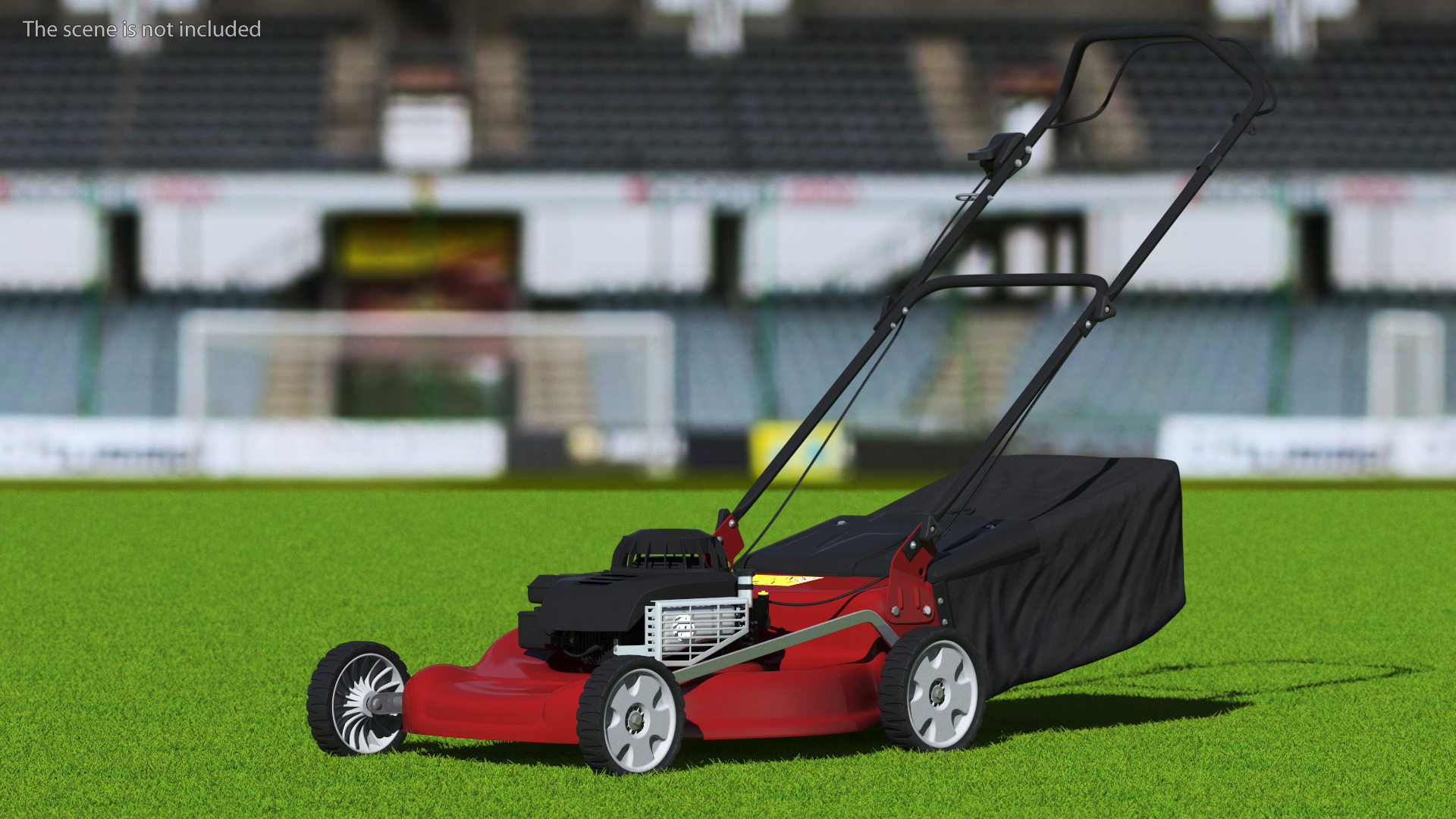 Gas Push Mower 3D model