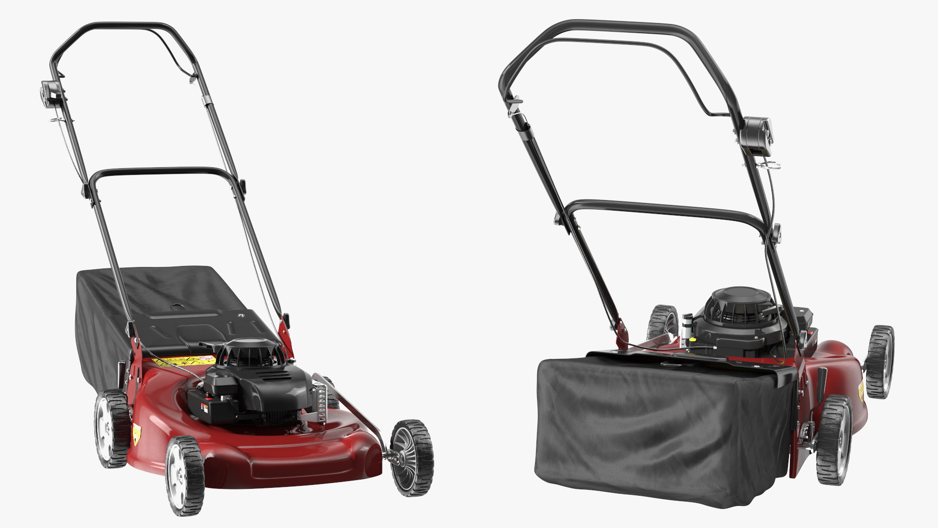 Gas Push Mower 3D model