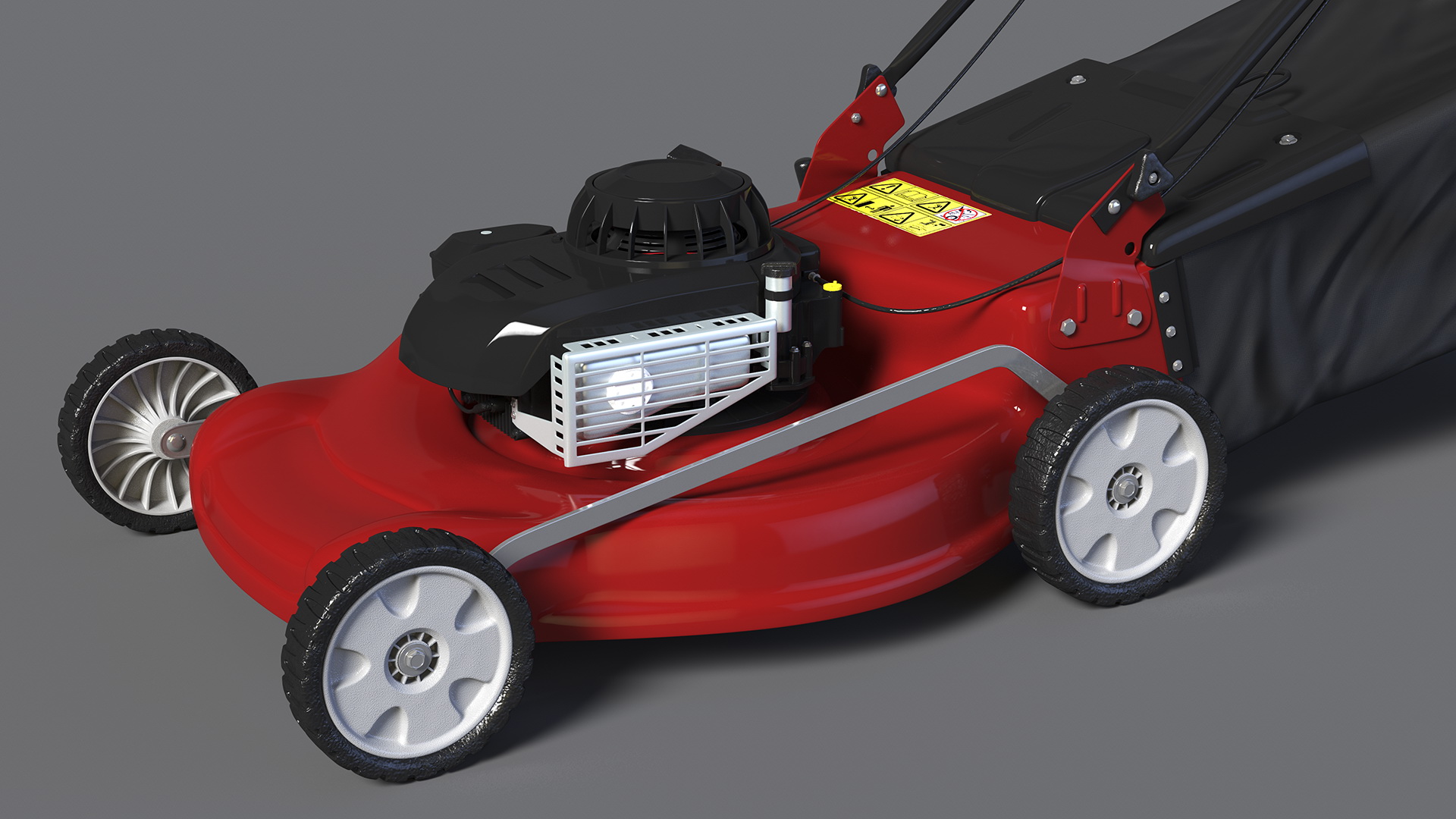 Gas Push Mower 3D model