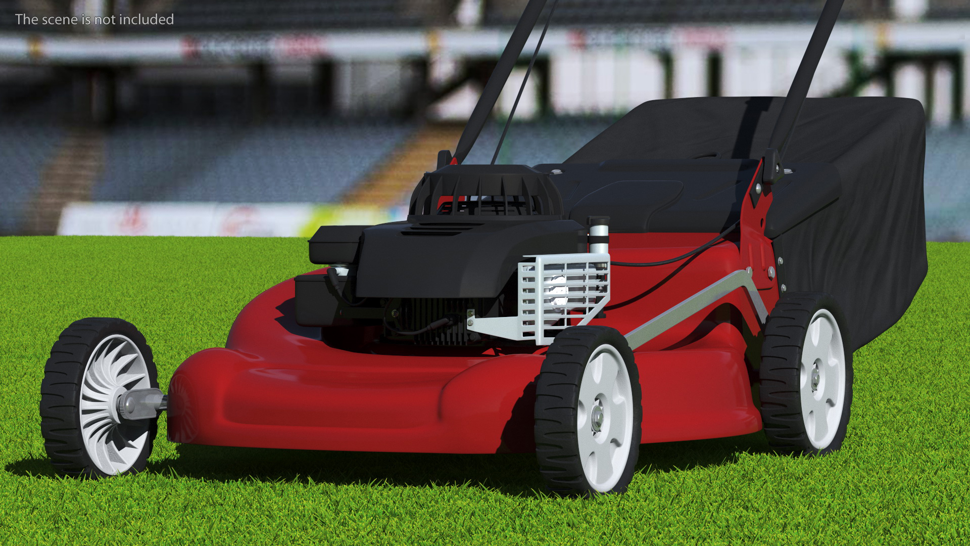 Gas Push Mower 3D model