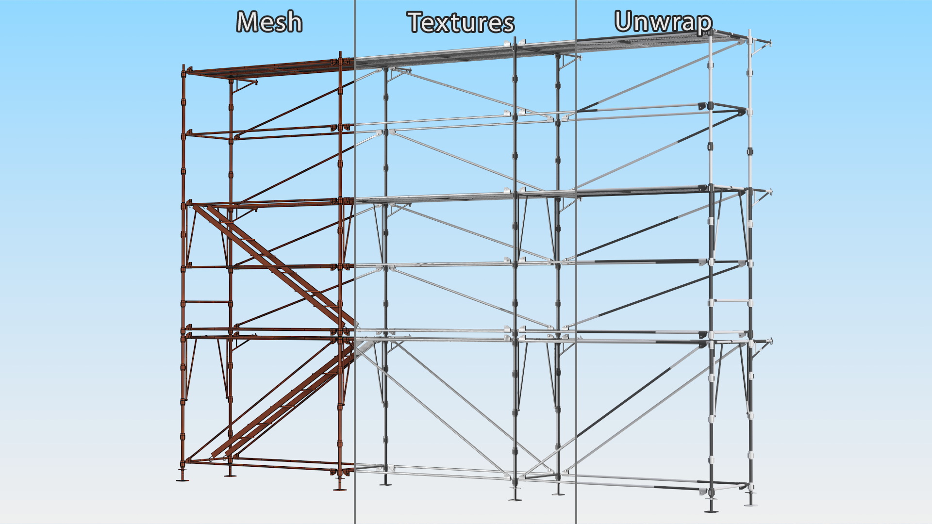 Construction Scaffolding 3D model