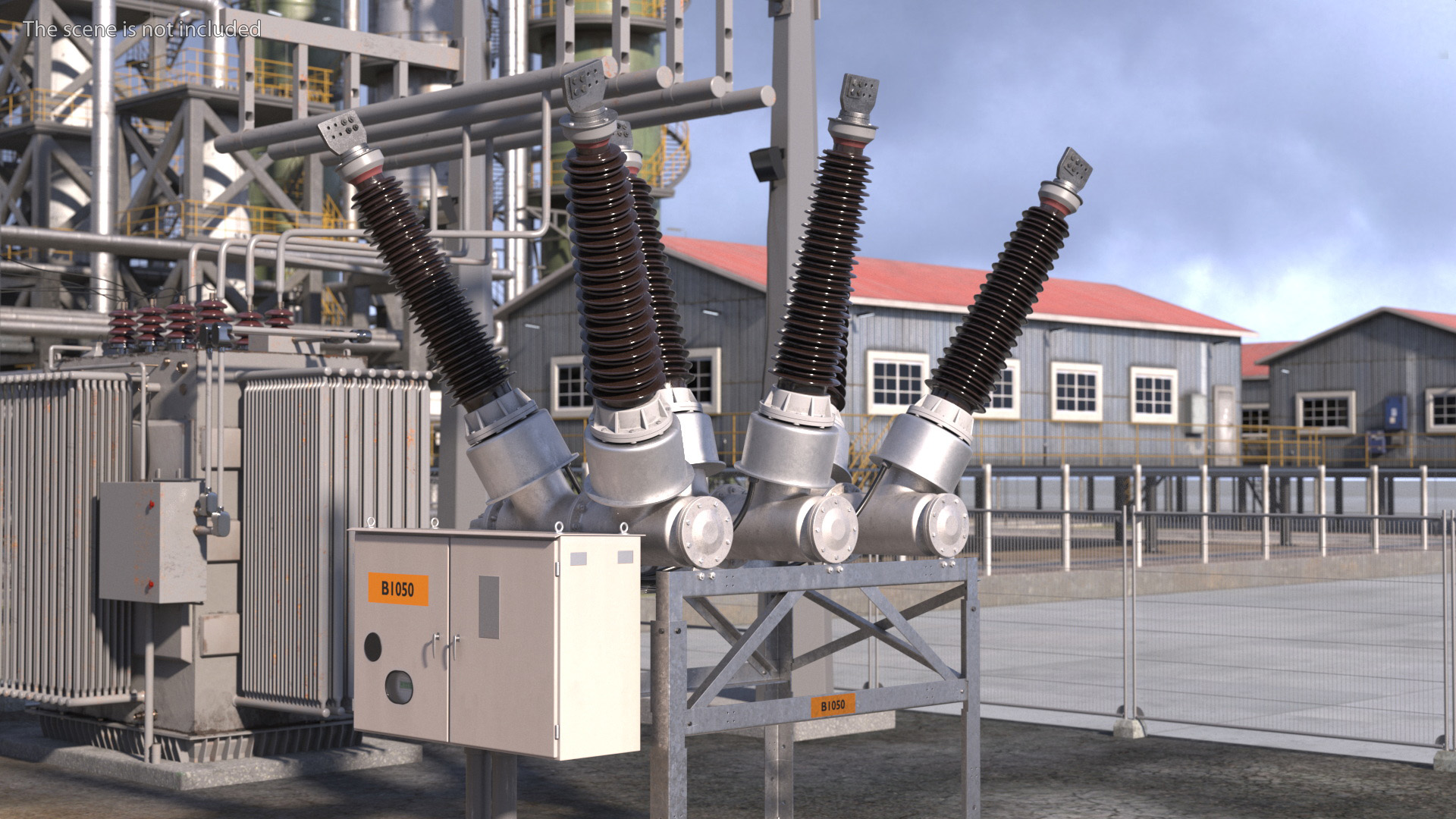 3D High Voltage Circuit Breaker model