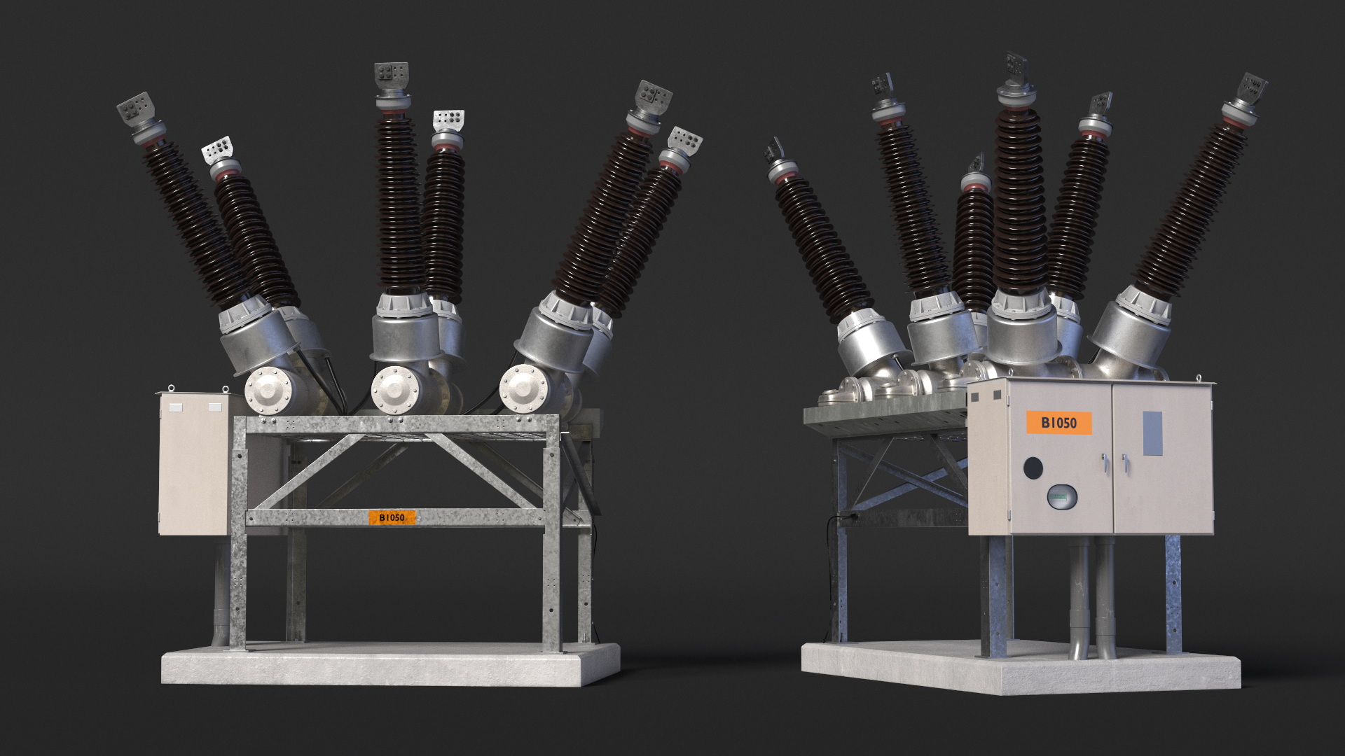 3D High Voltage Circuit Breaker model