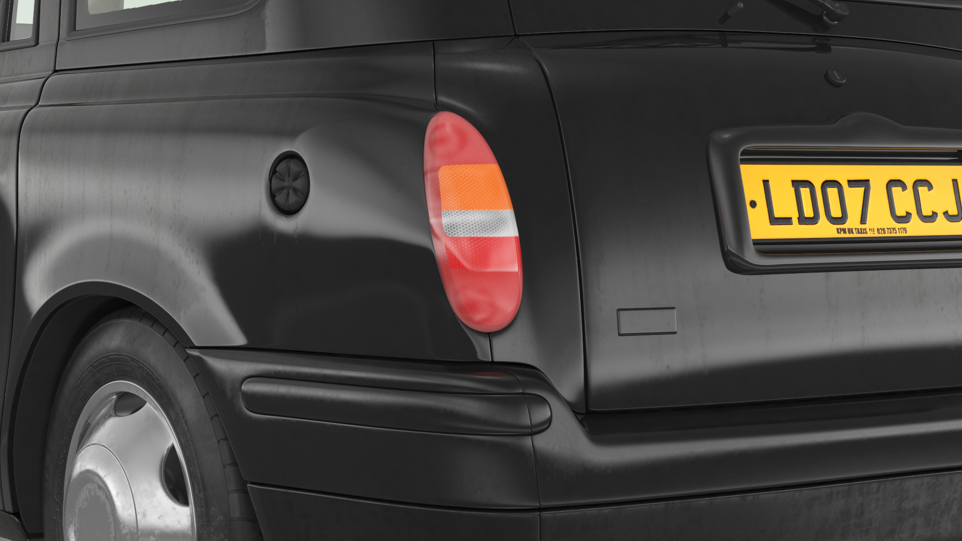 3D model London Black Cab Taxi TX1