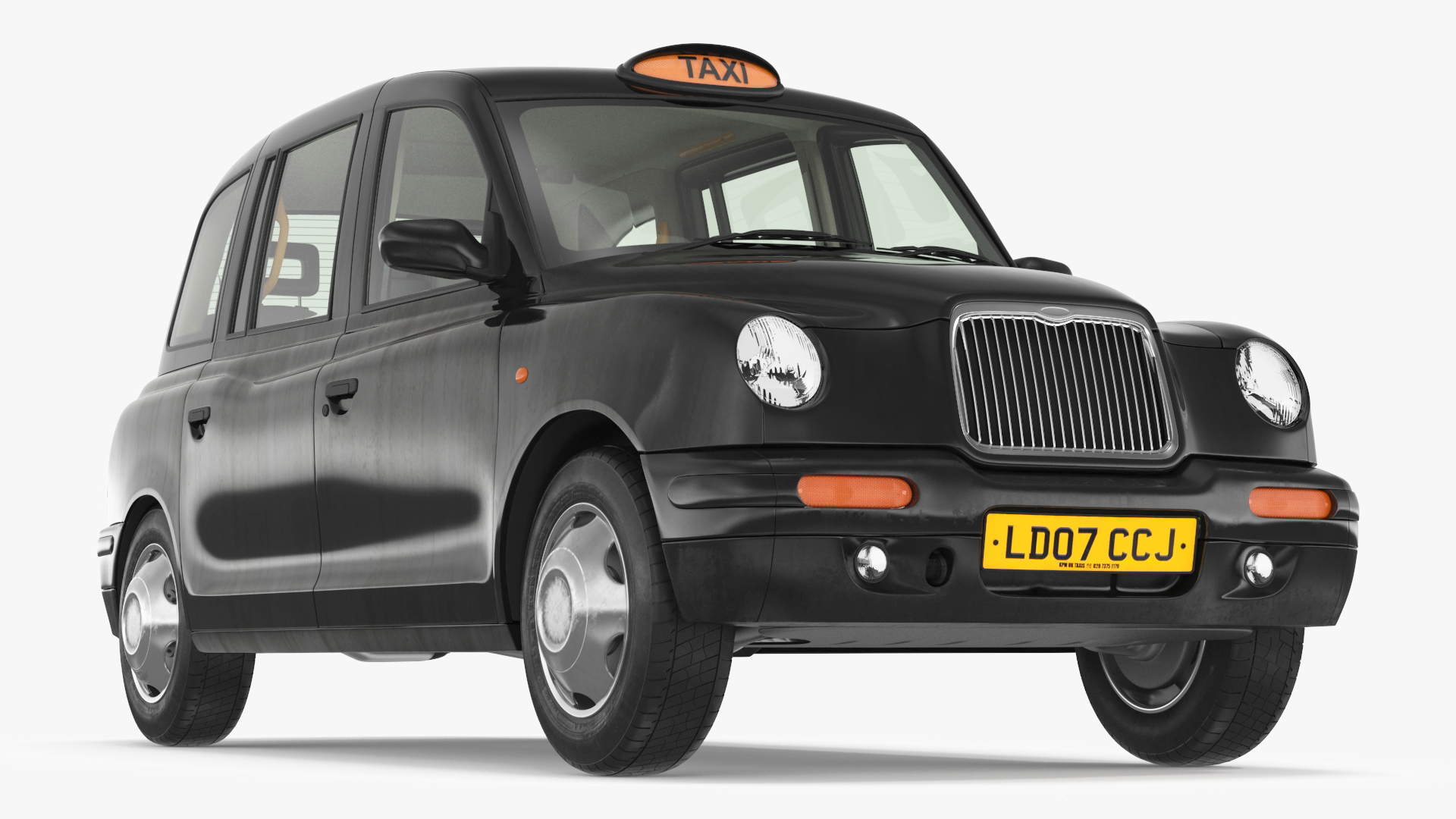 3D model London Black Cab Taxi TX1