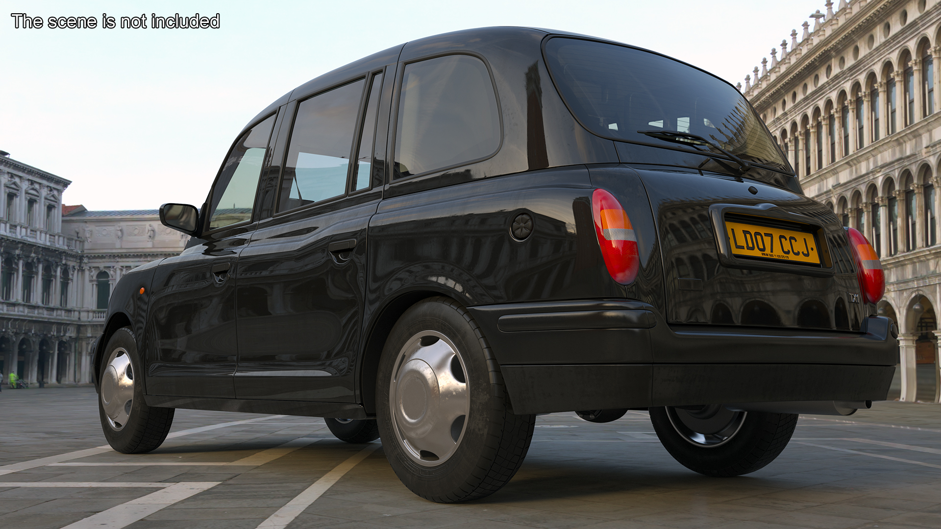 3D model London Black Cab Taxi TX1