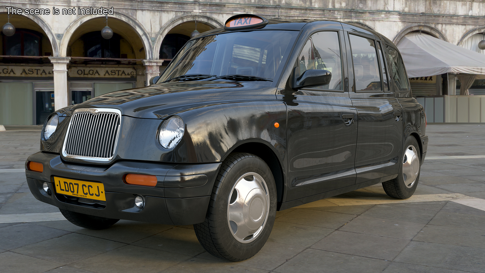 3D model London Black Cab Taxi TX1