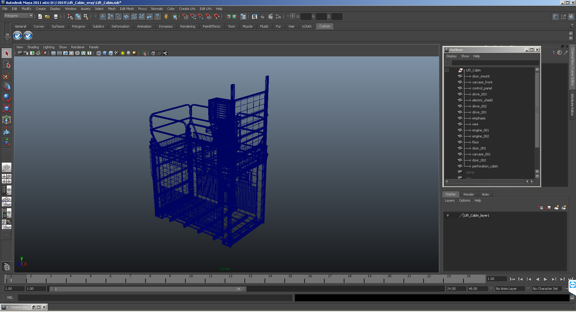 3D model Lift Cabin