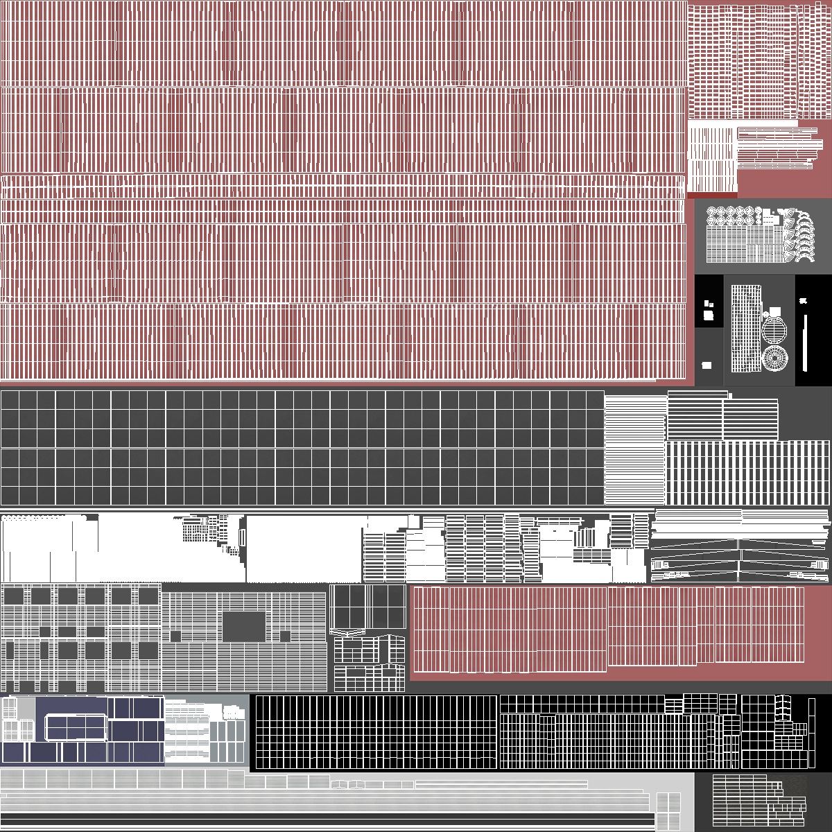 3D Industrial Large Factory Building model