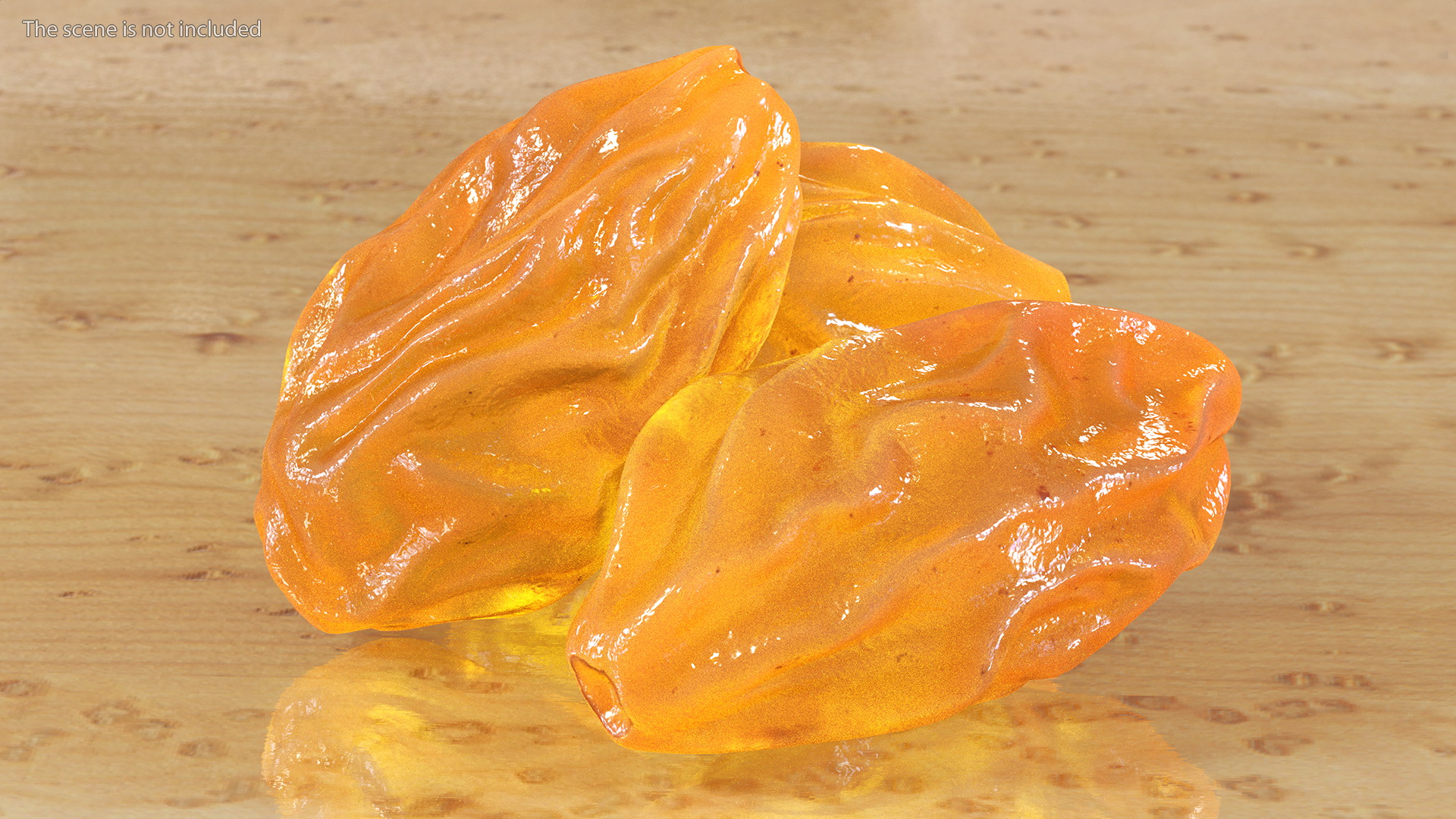 Pile of Golden Raisins 3D