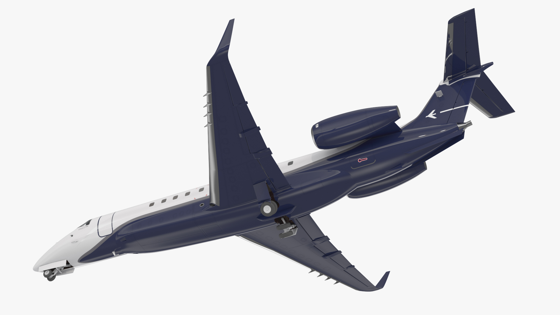 3D Private Jet Aircraft 650E with Cabin Rigged model