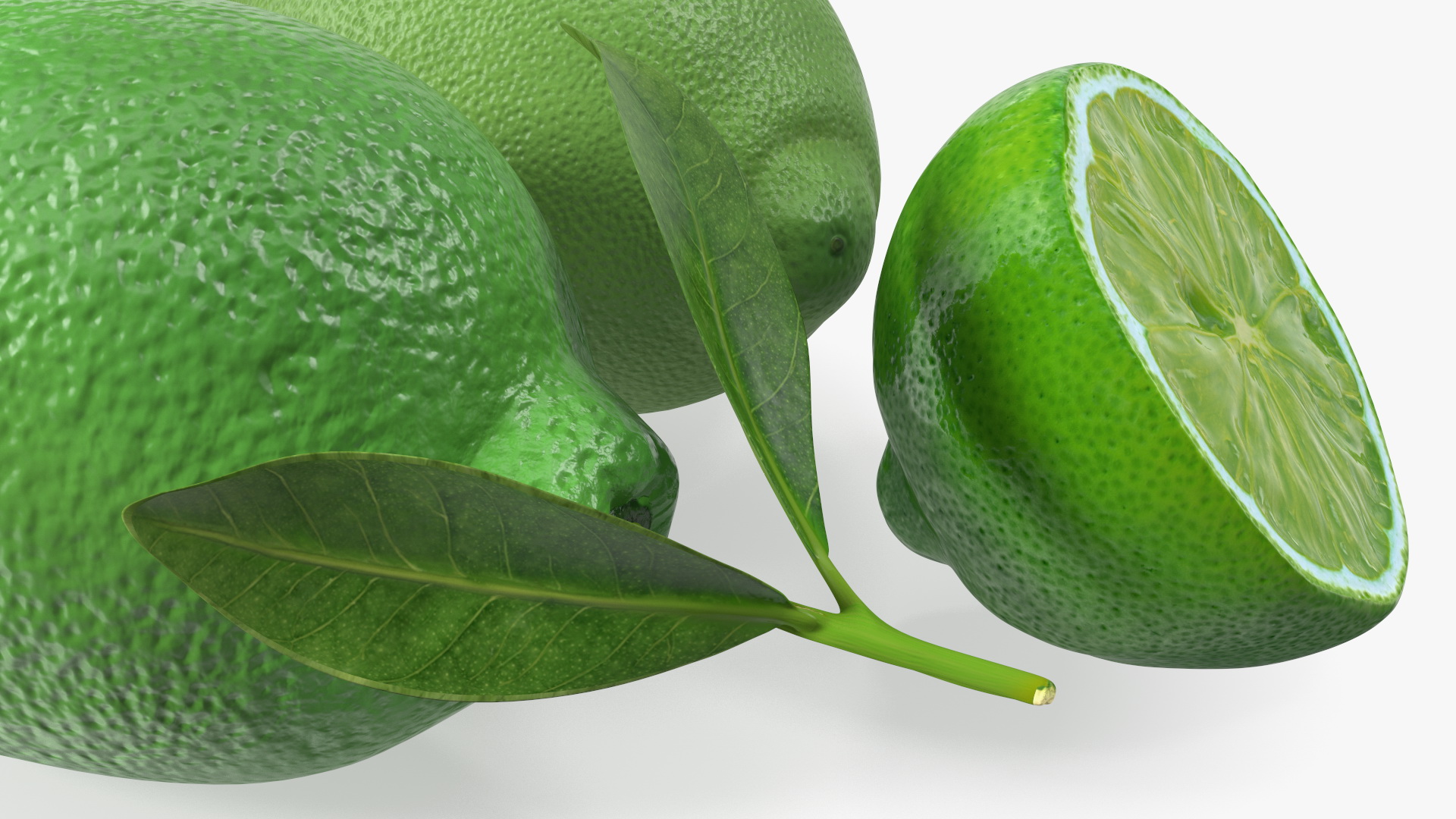 3D model Green Lemon Set