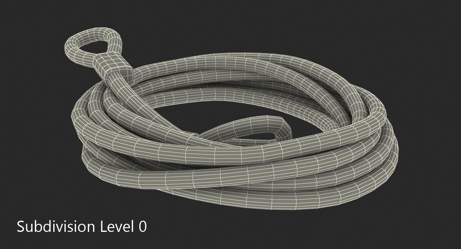 3D Tow Trailer Strap Cable model