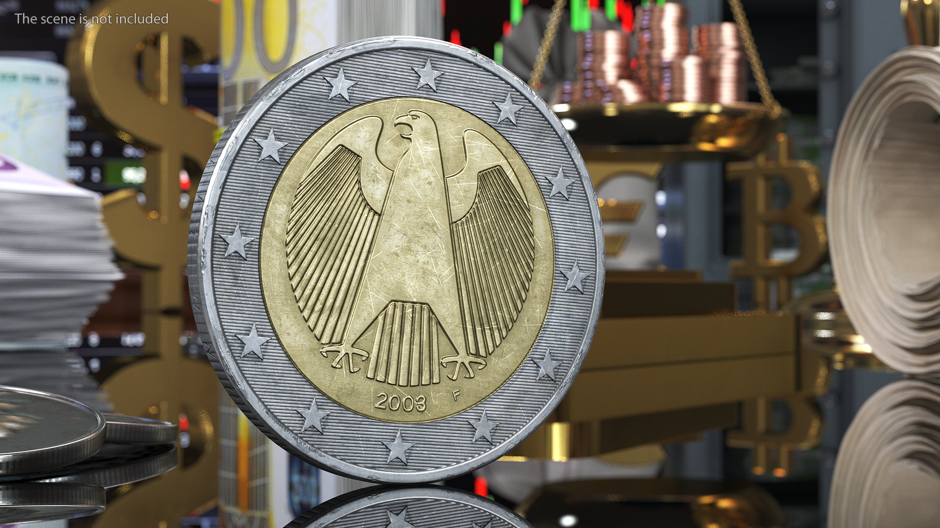 Germany 2 Euro Coin 3D model