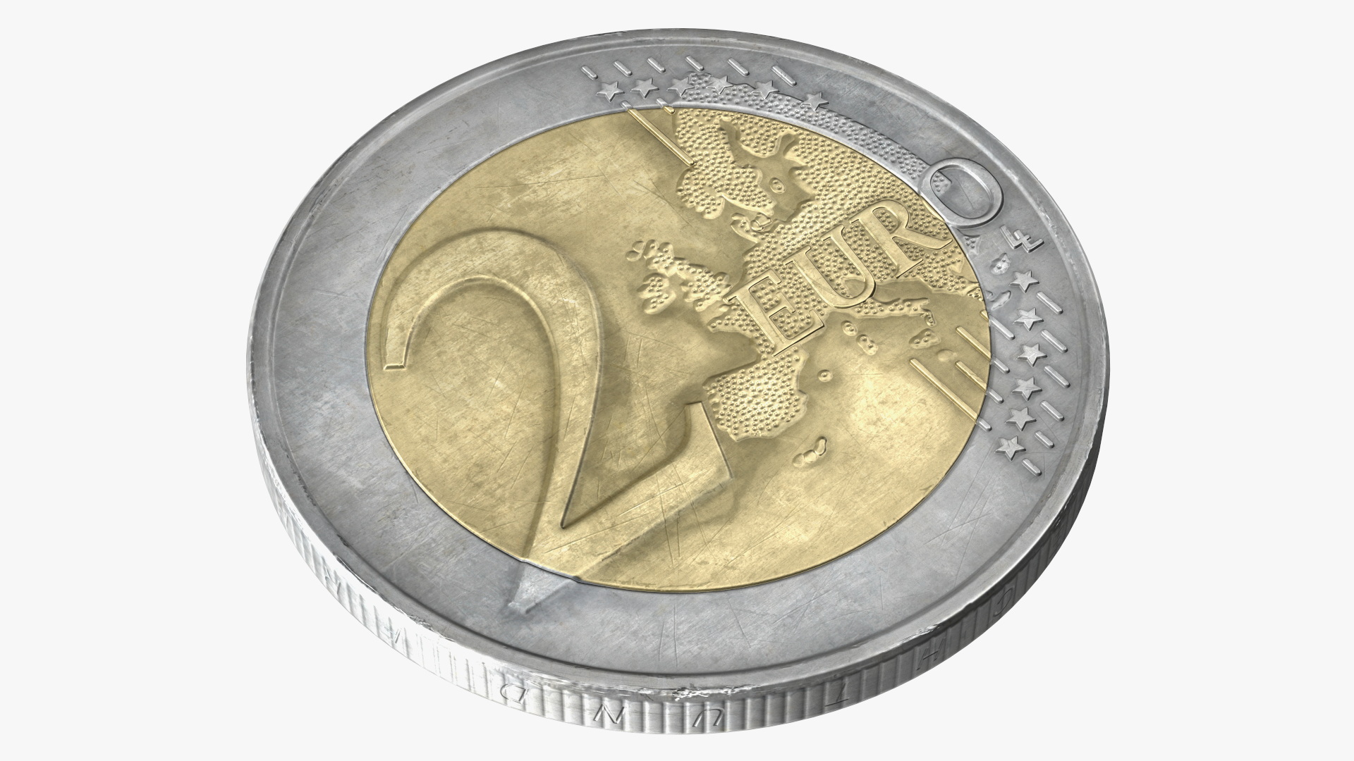 Germany 2 Euro Coin 3D model