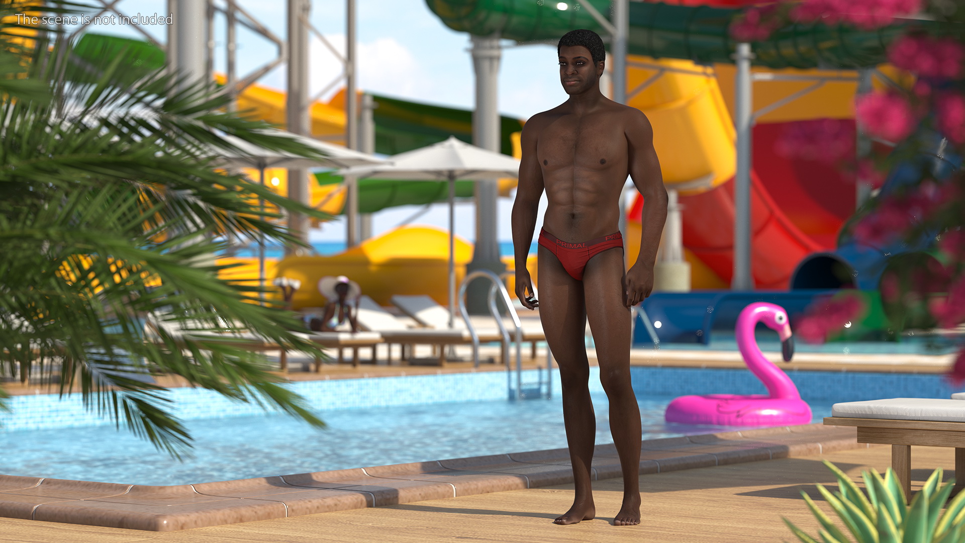 African American Man Rigged 3D