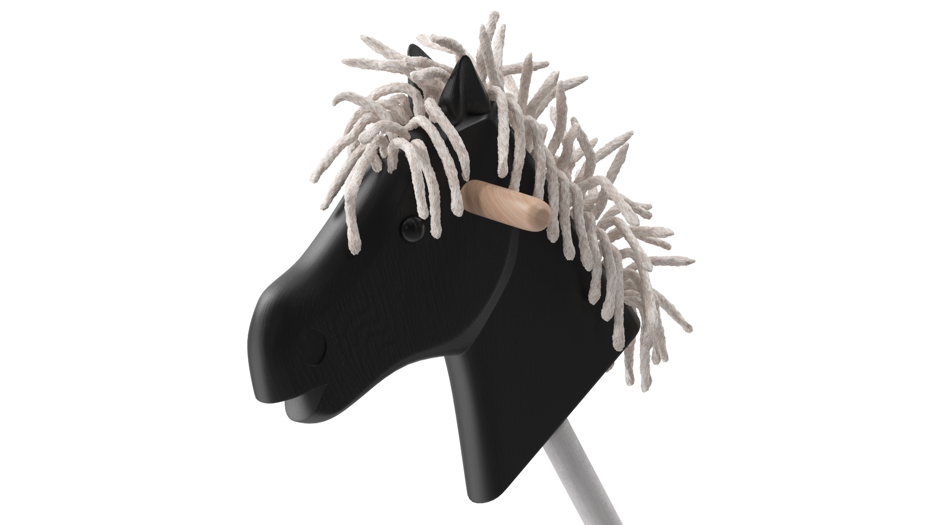 Hobby Horse Nursery Toy Black 3D model