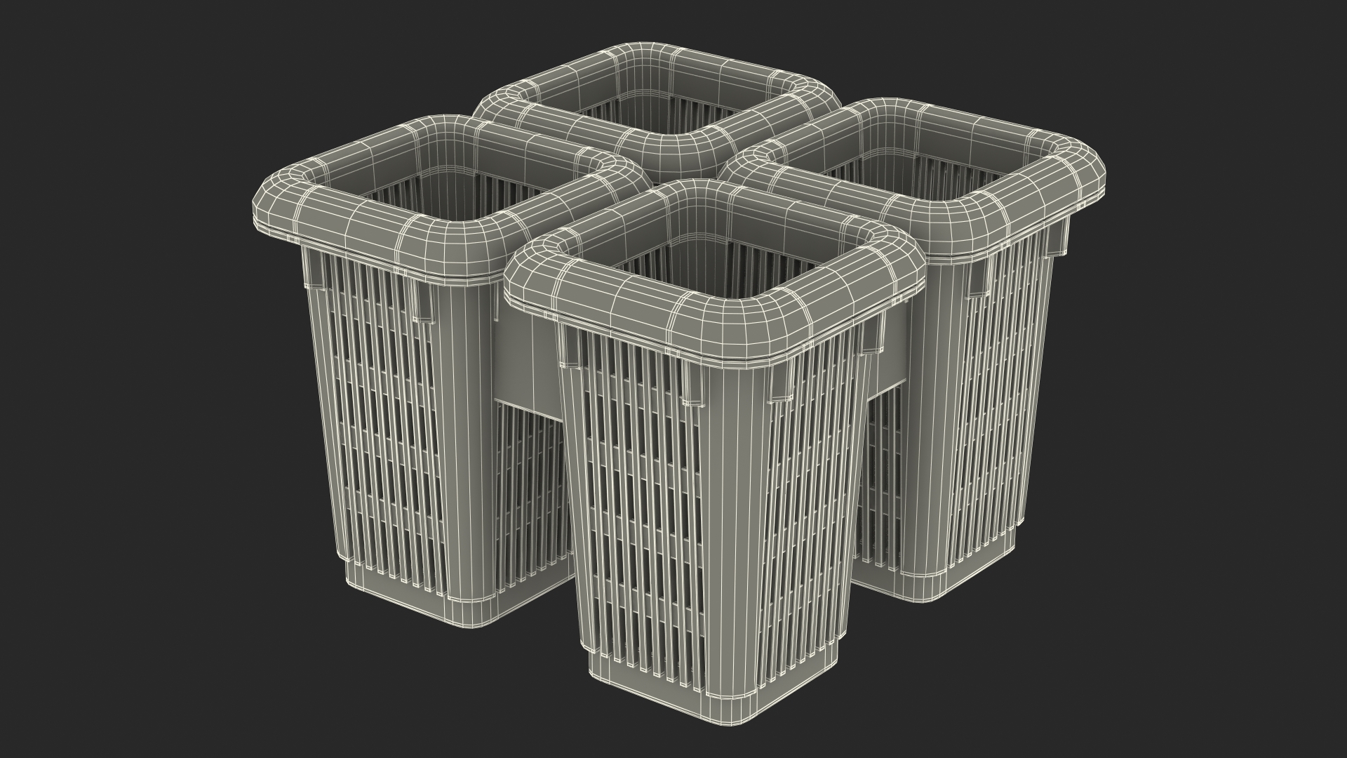 3D model Dishwasher Cutlery Basket