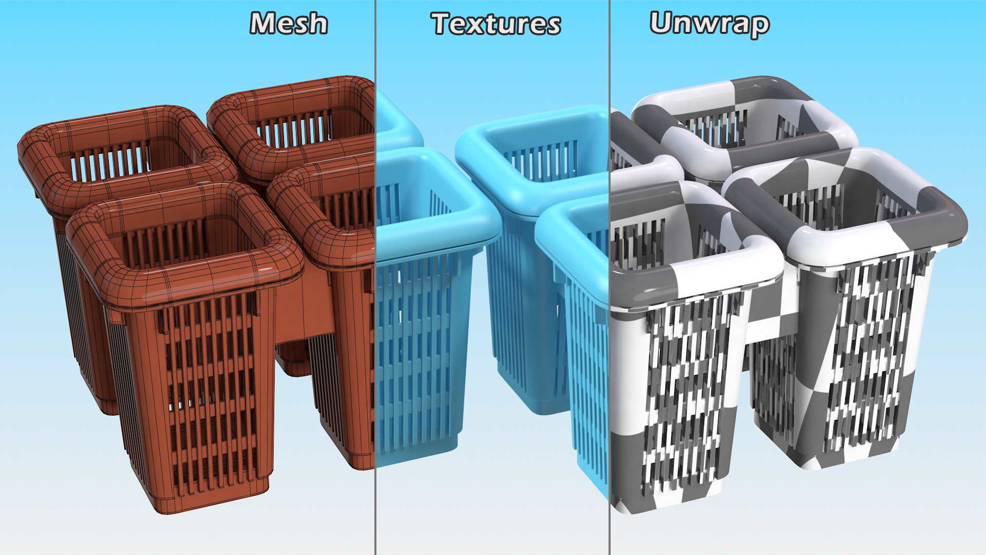 3D model Dishwasher Cutlery Basket