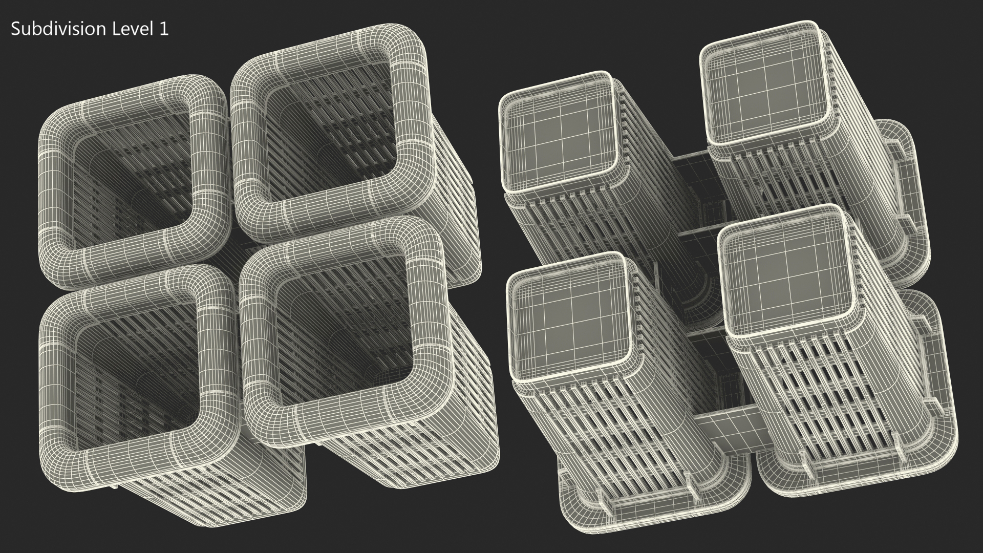 3D model Dishwasher Cutlery Basket