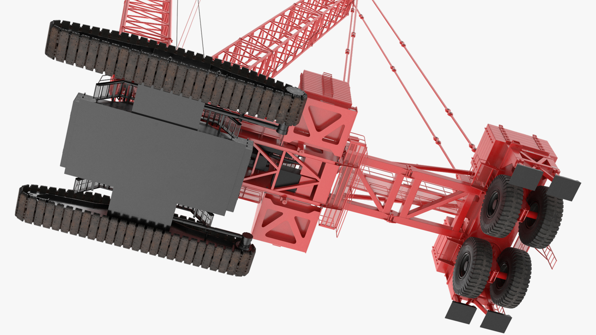 3D Crawler Crane Manitowoc 18000 MAX-ER