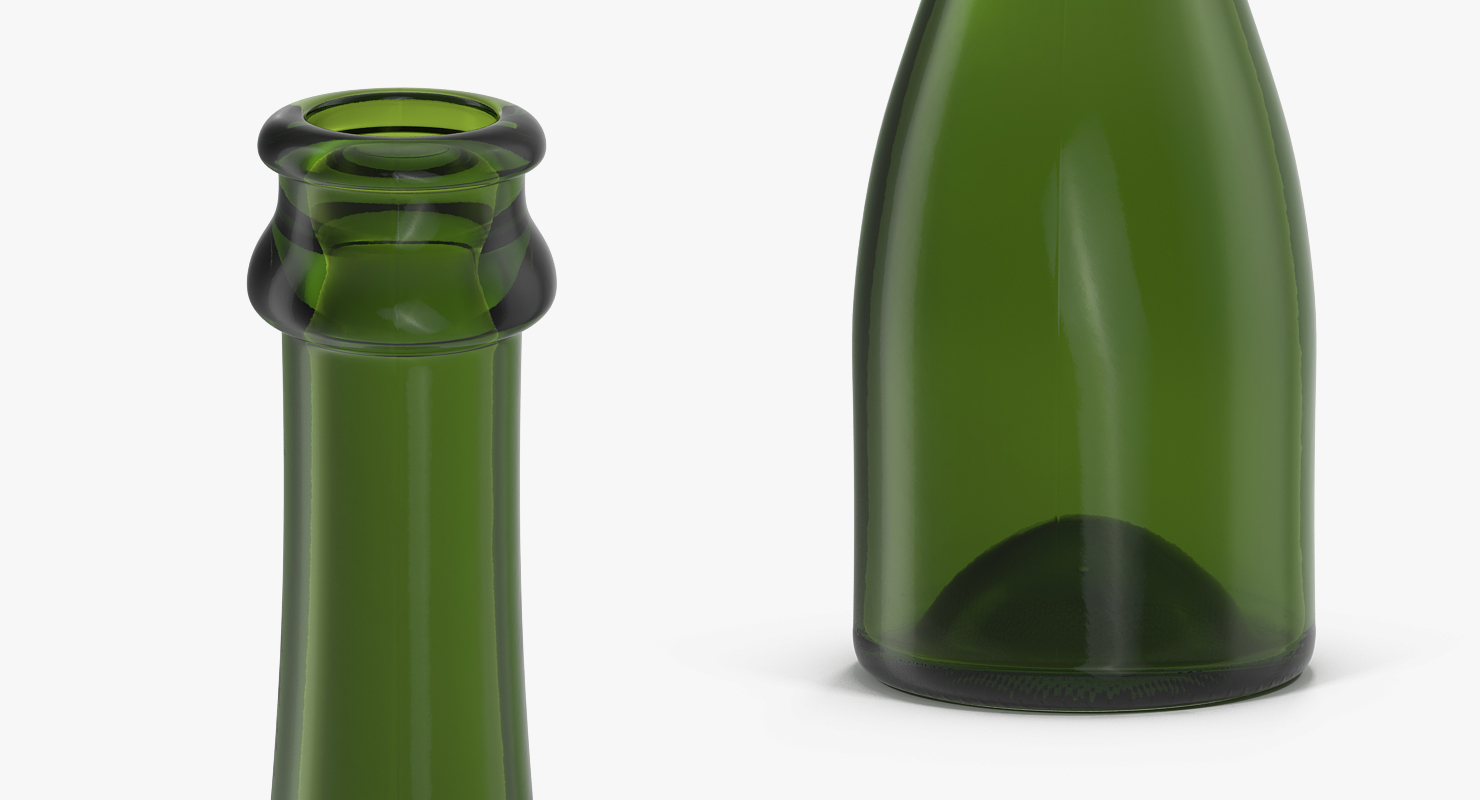 3D Champagne Bottle