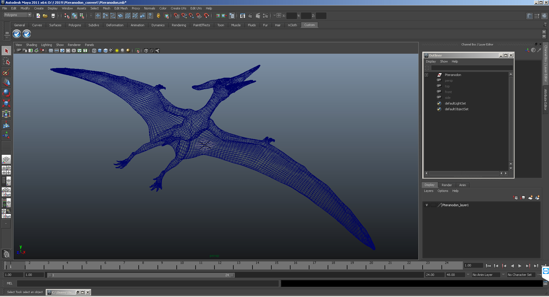 3D model Pteranodon