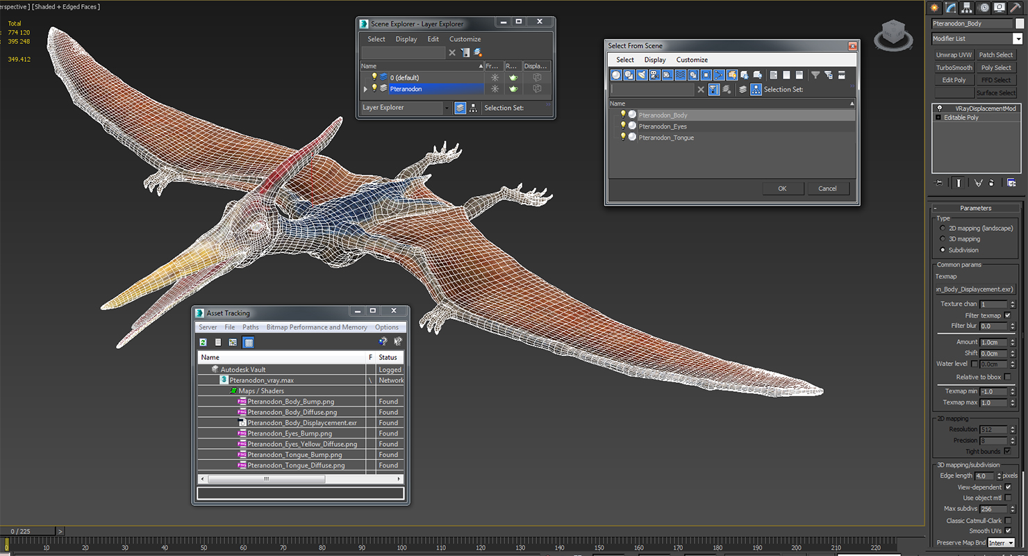 3D model Pteranodon