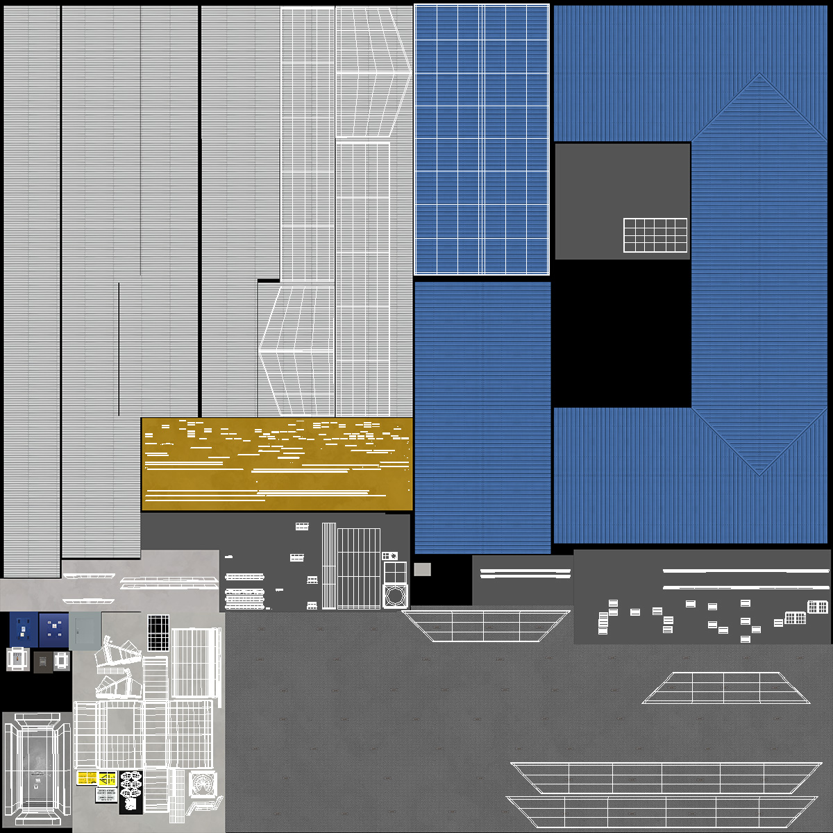 3D Stilted Cabin model