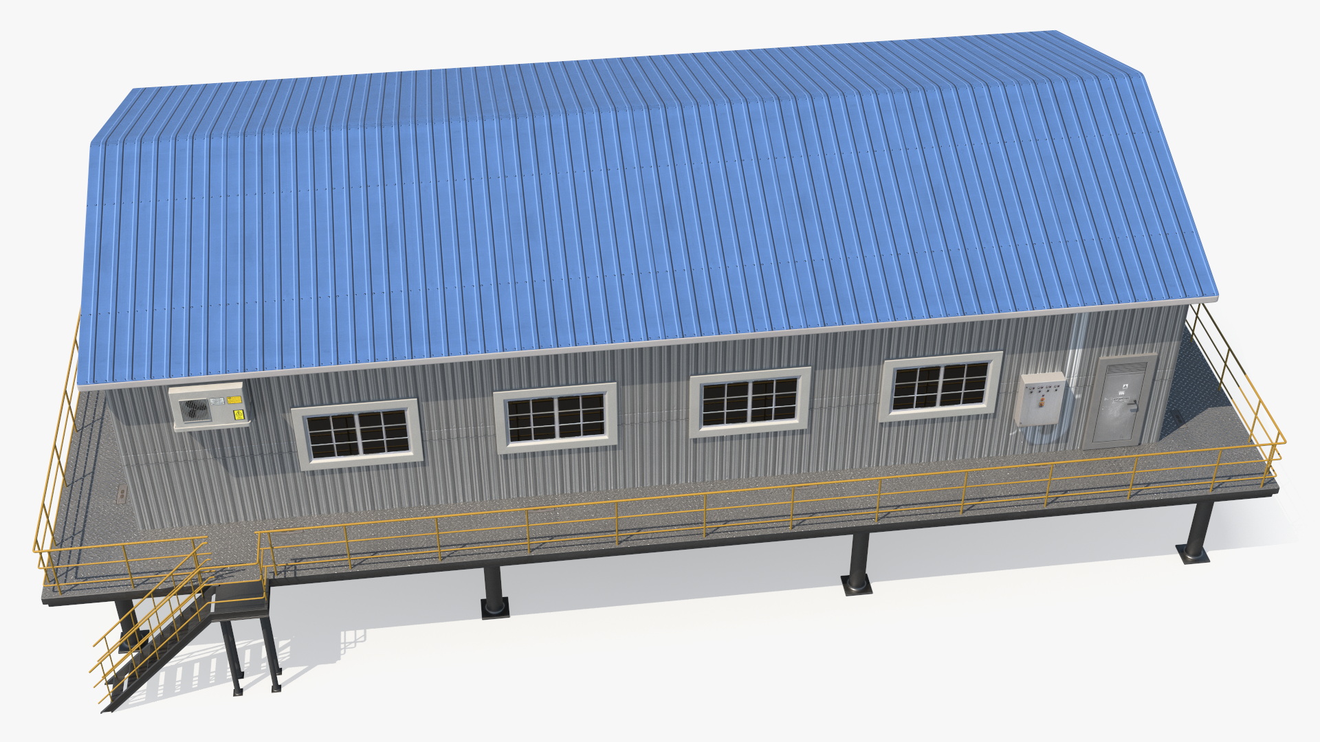 3D Stilted Cabin model