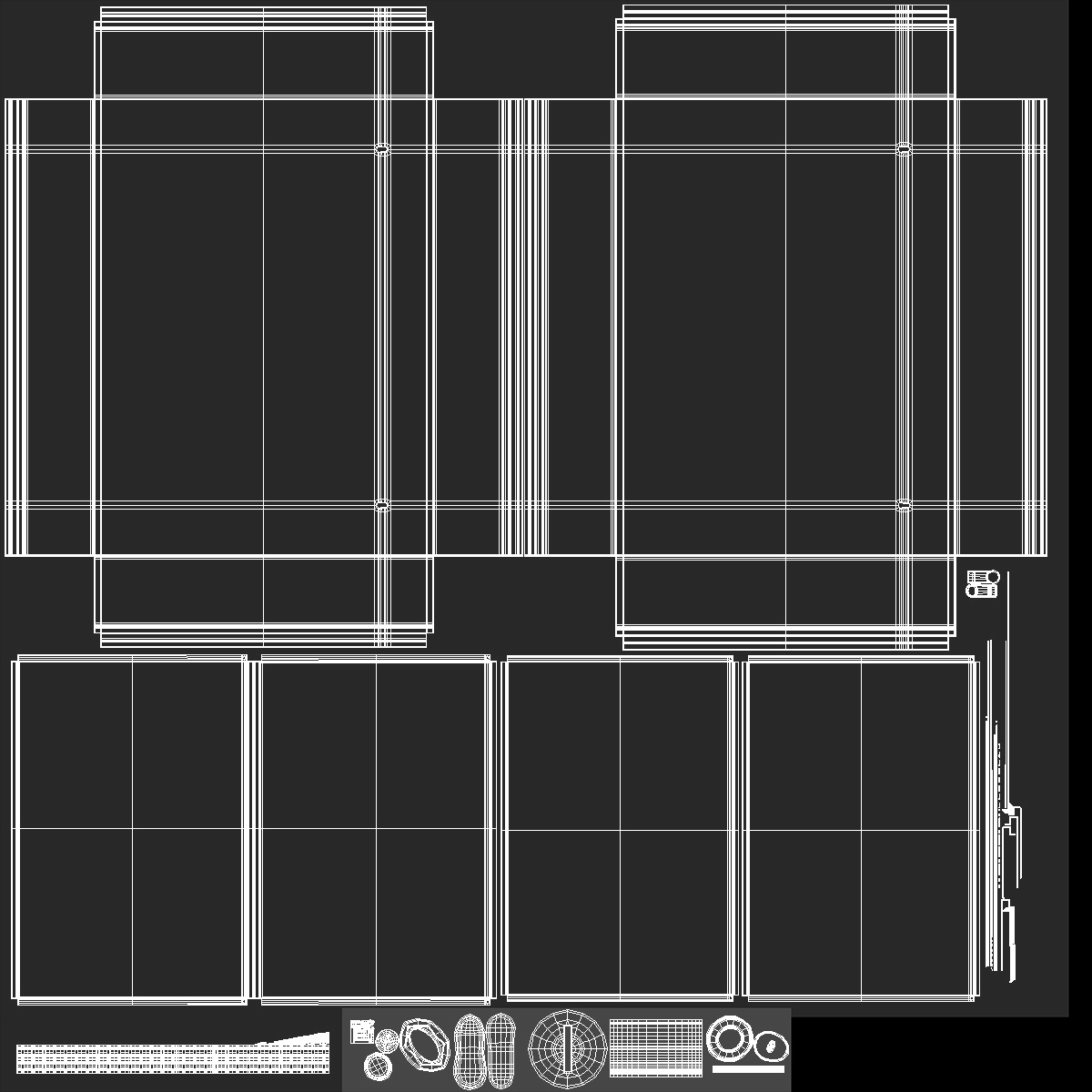 Large Key Cabinet 3D