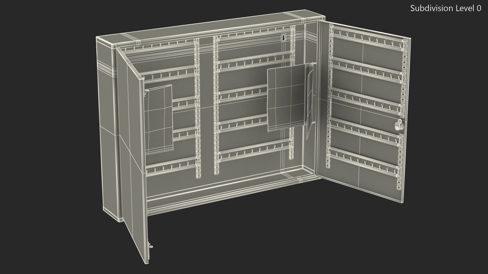 Large Key Cabinet 3D