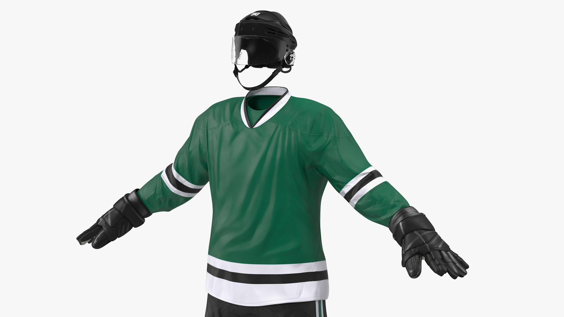 Hockey Equipment Green 3D