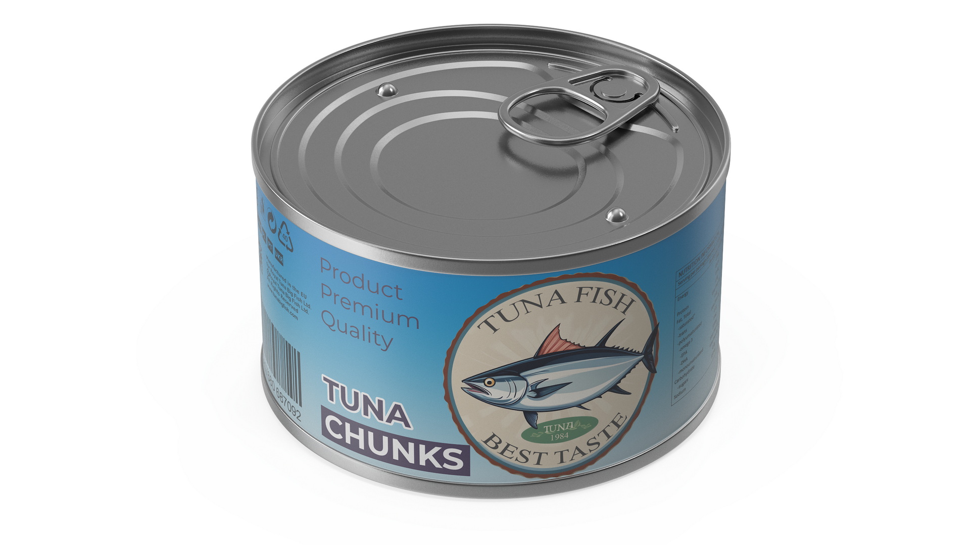 3D Canned Tuna Chunks model