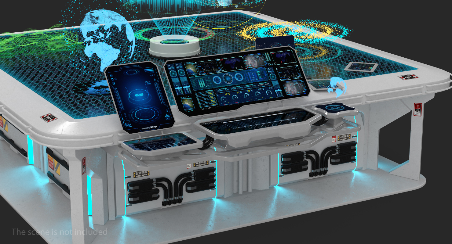 3D Sci-Fi Hologram Table