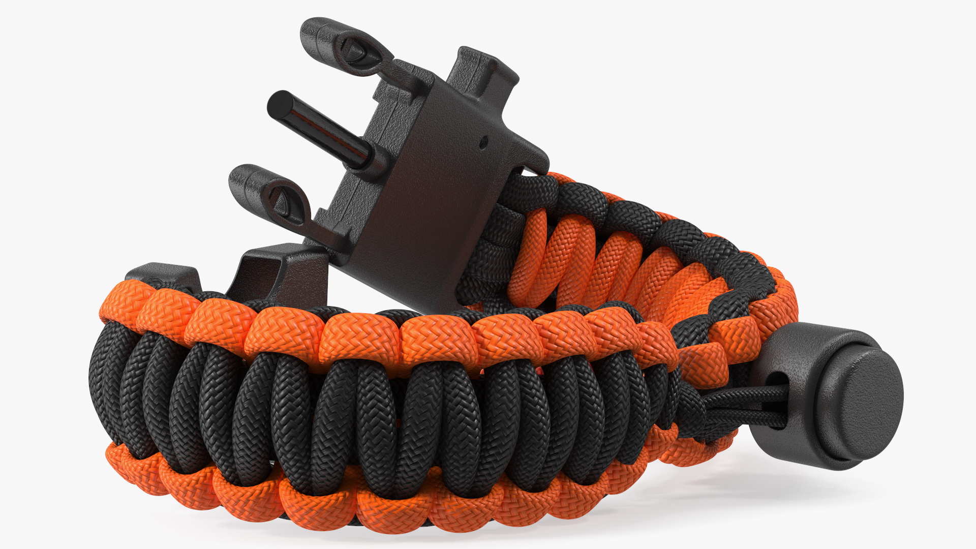 Atomic Bear Cobra Survival Bracelet Orange 3D