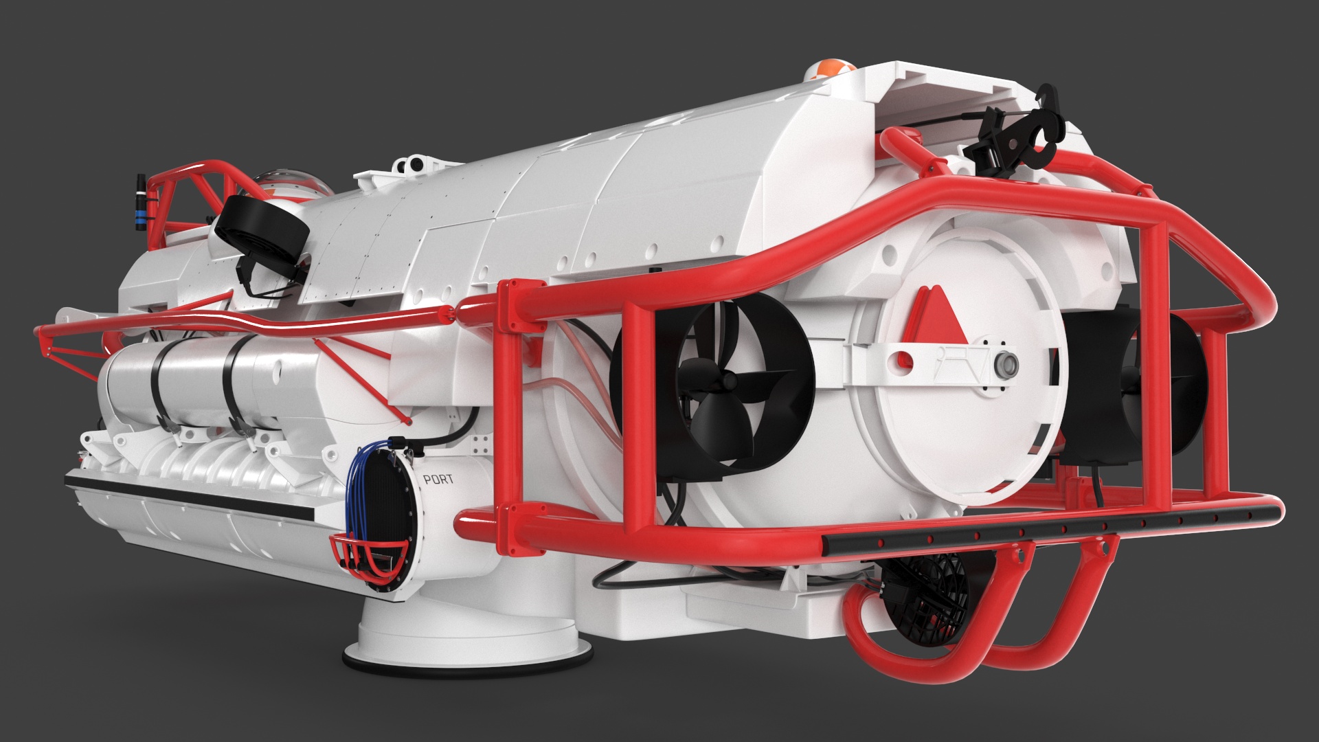 Rescue Submarine White 3D