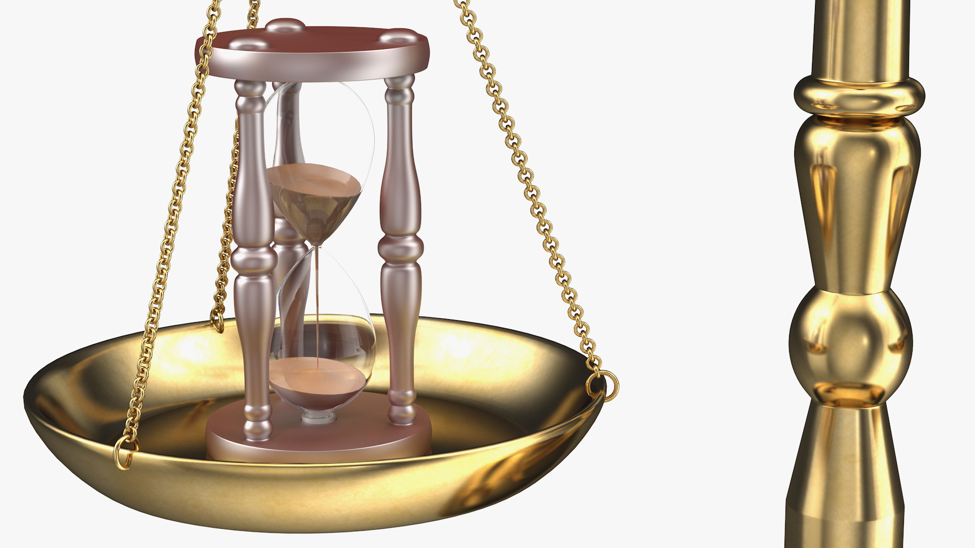 Time Or Money On The Scales 3D