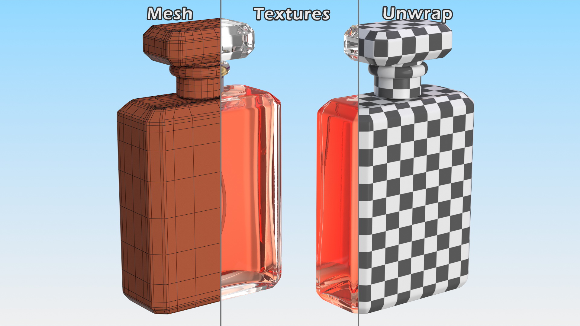 3D model Glass Perfume Bottle