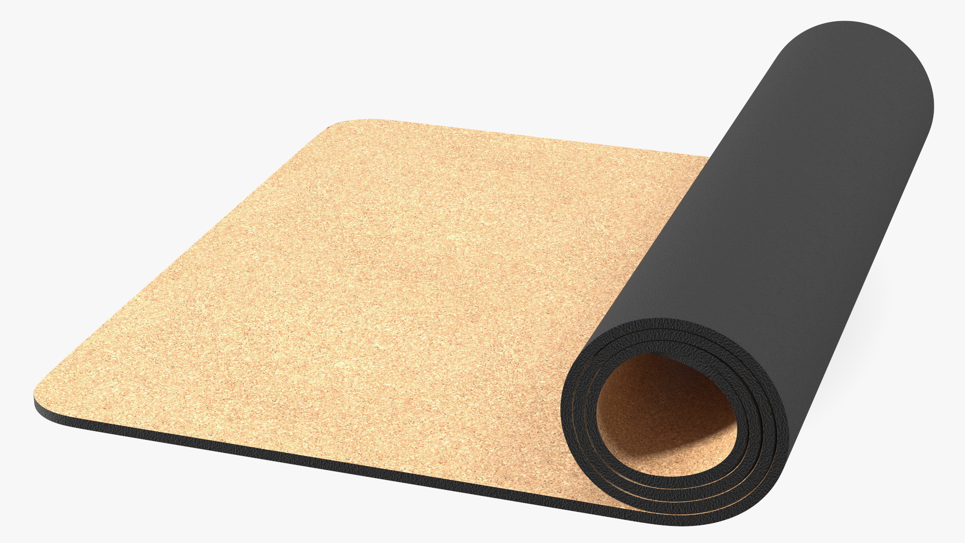 3D model Yoga Mat Rolled Cork