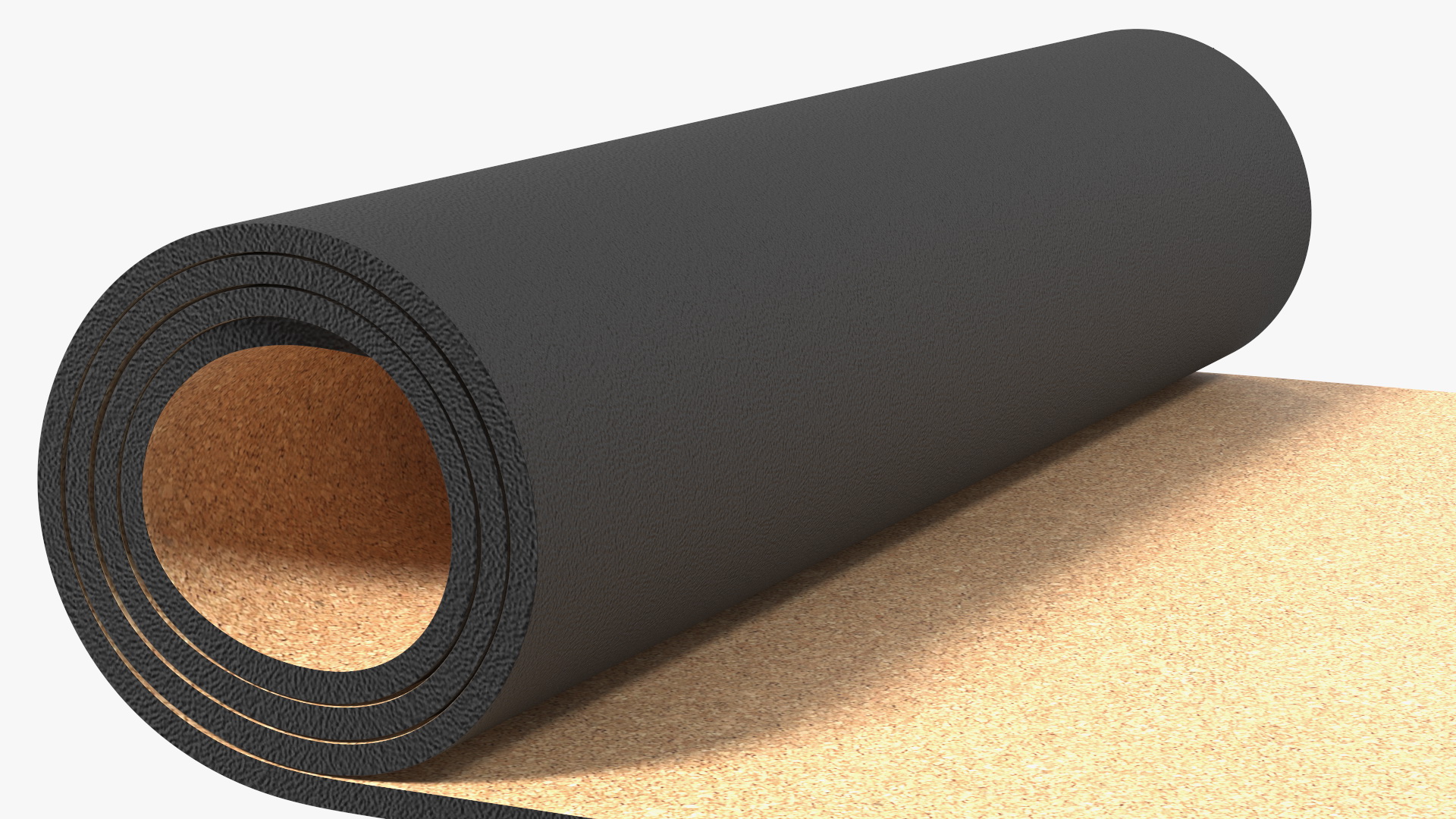 3D model Yoga Mat Rolled Cork