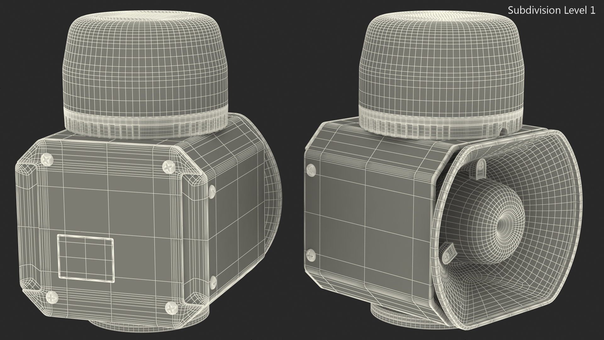 3D Britax Magnetic Emergency Siren Beacon model