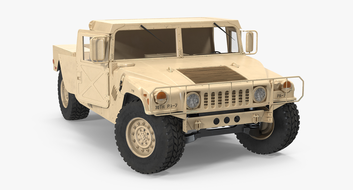 HMMWV M998 Desert Rigged 3D model