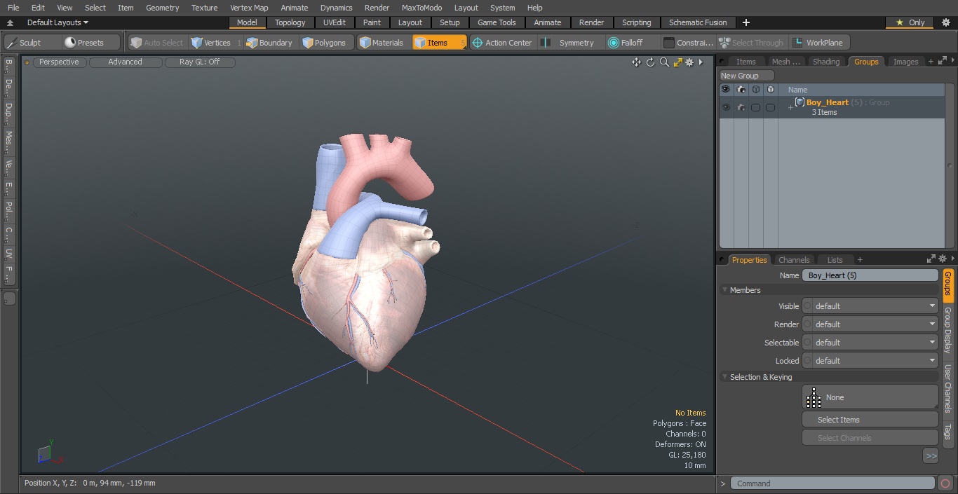 Boy Heart 3D model