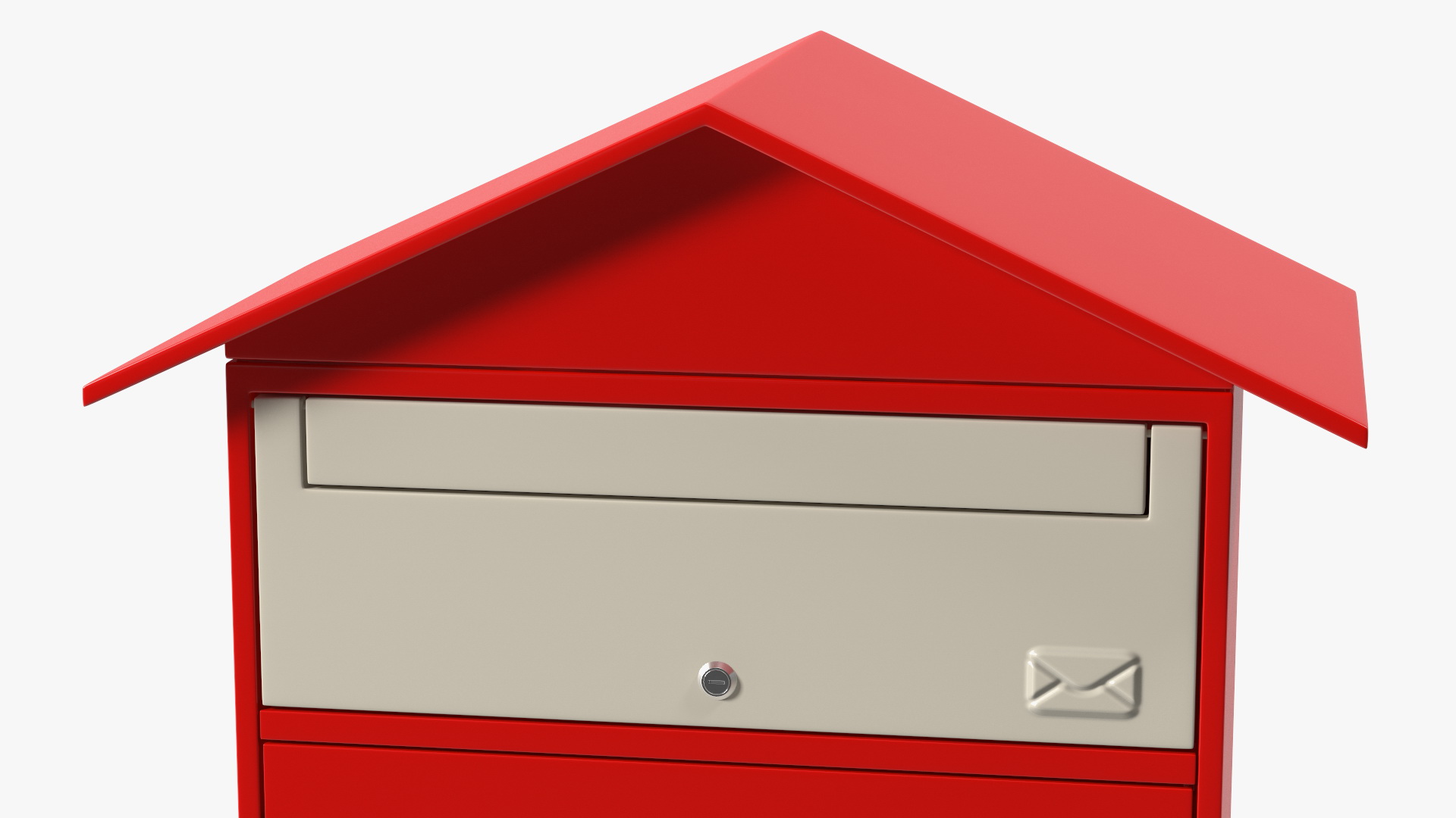 Drop Box for Parcels Red 3D model